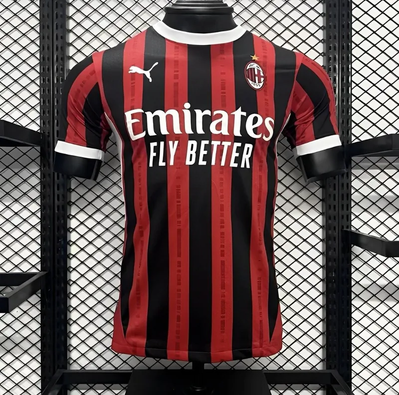 Camiseta AC Milan 2024/25 LOCAL MANGA CORTA VERSION JUGADOR